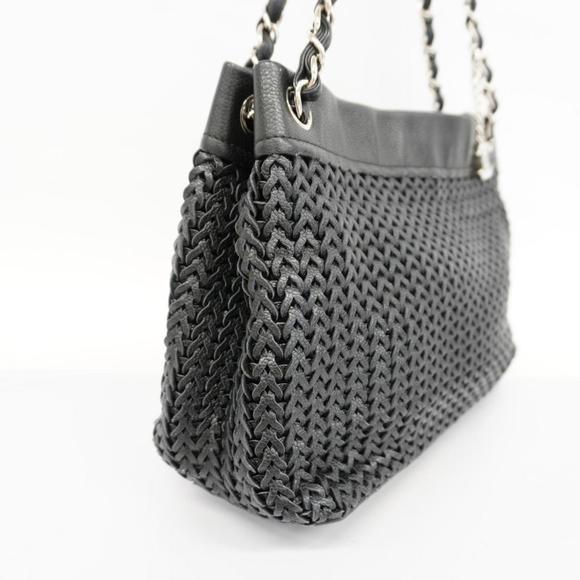 Chanel Shoulder Bag Chain Caviar Skin Black Women's - Picture 2 of 10